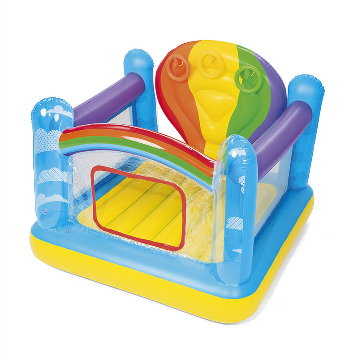Saltador hinchable Bestway 52269 arcoiris con juego de aros - imagen principal