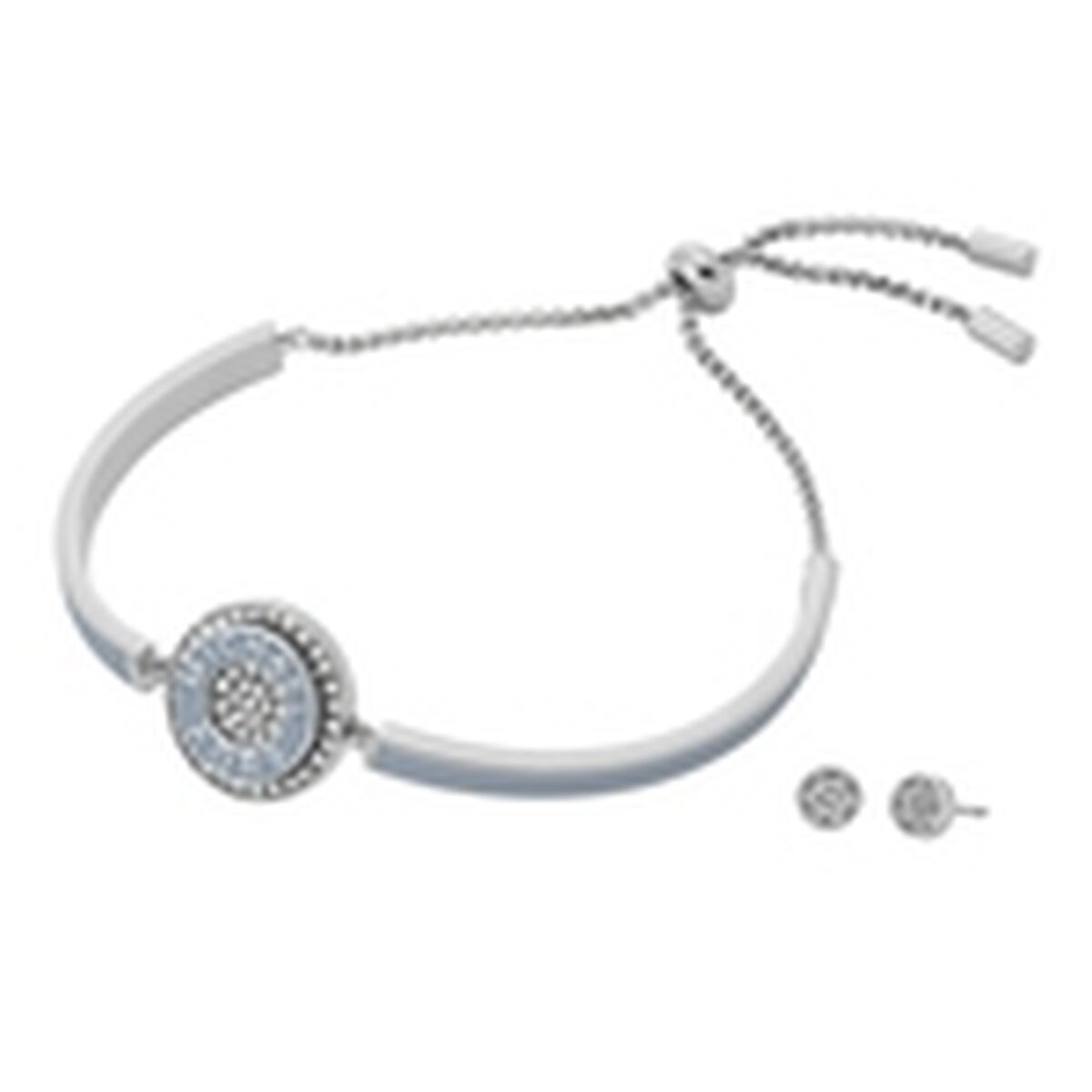 Conjunto Pulsera y Pendientes Michael Kors Fashion Plateado