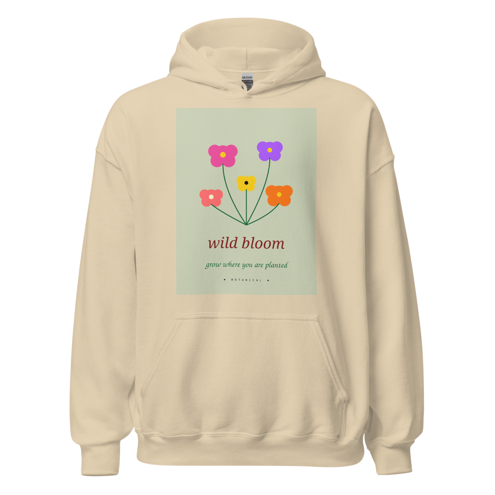 Wild Bloom – Hoodie arena unisex con diseño exclusivo personalizable