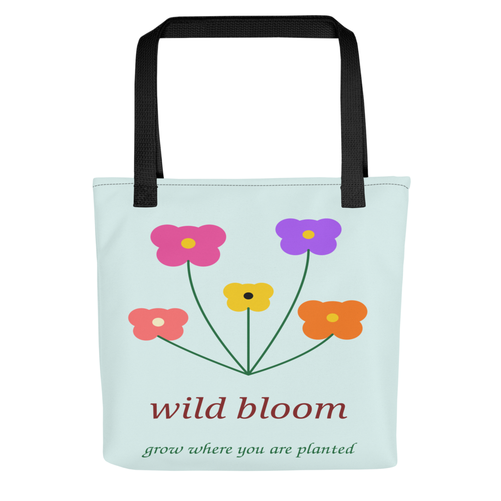 Tote bag Wild Bloom – Bolsa botánica eco — vista frontal
