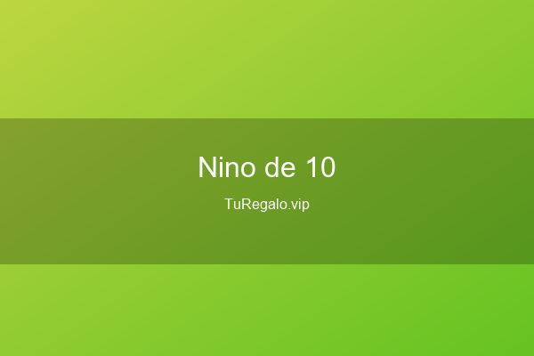 Qué Regalar a un Niño de 10 Añ