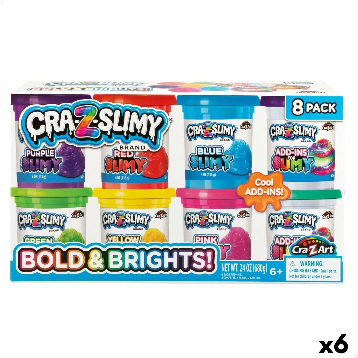 Juego de plastilina y slime Cra-Z-Art Bold&Brights de 6 unidades - imagen principal